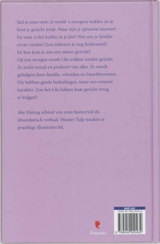 Achterkant van Het meisje zonder gezicht