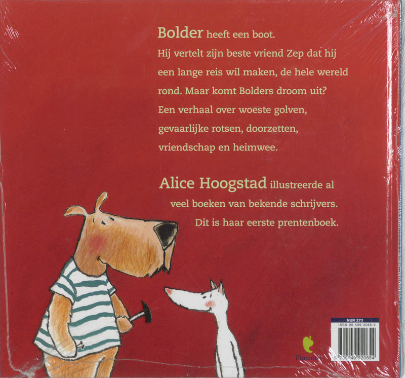 Achterkant van Bolder en de boot