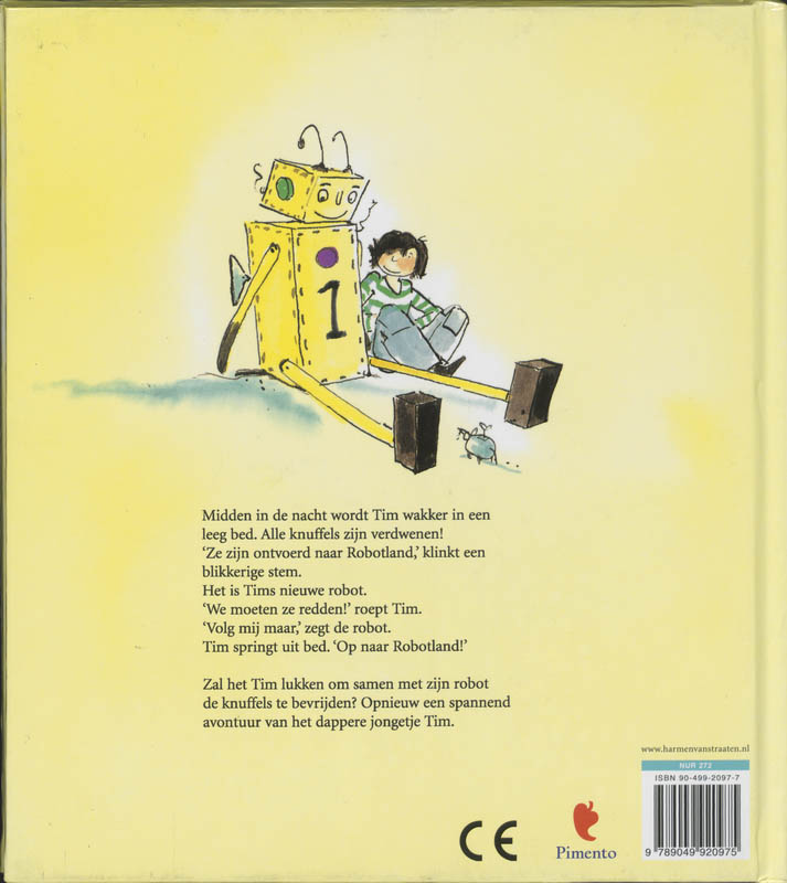 Achterkant van Tim in Robotland