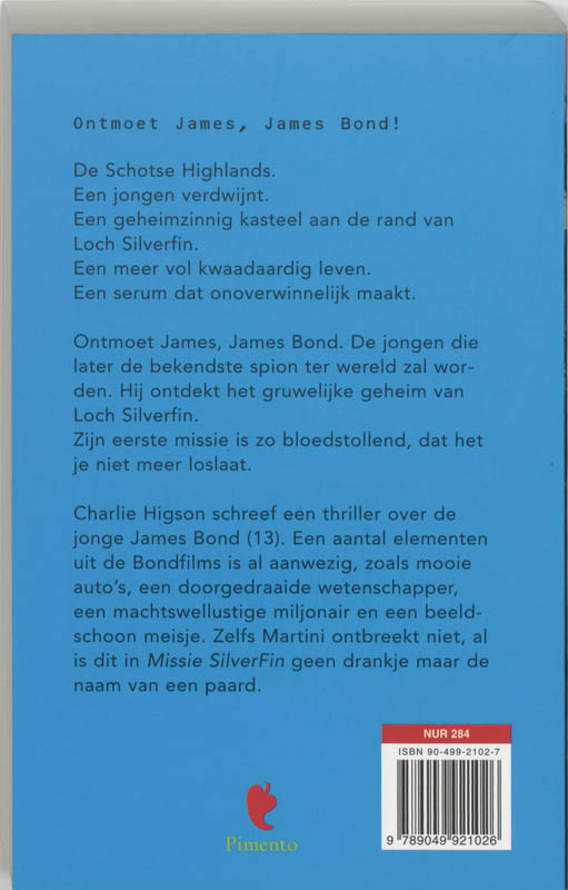 Achterkant van Missie Silverfin