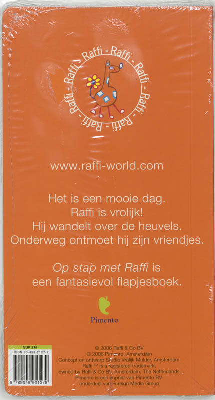 Achterkant van Op stap met Raffi