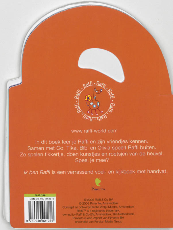 Achterkant van Ik ben Raffi
