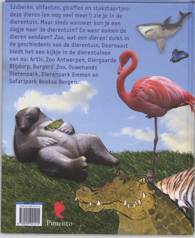 Achterkant van Zoo wat een dieren!