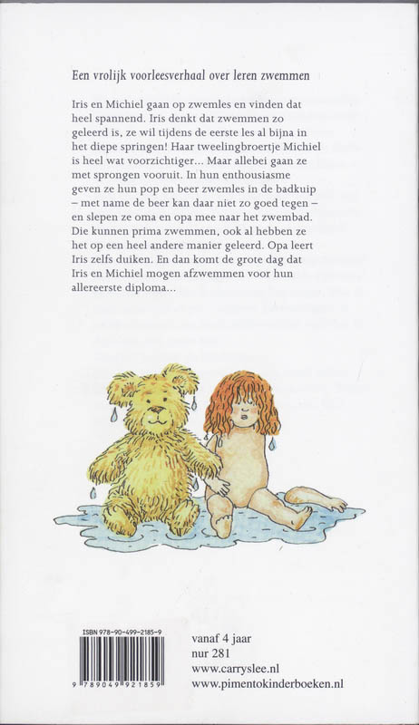 Achterkant van Morgen mag ik in het diepe