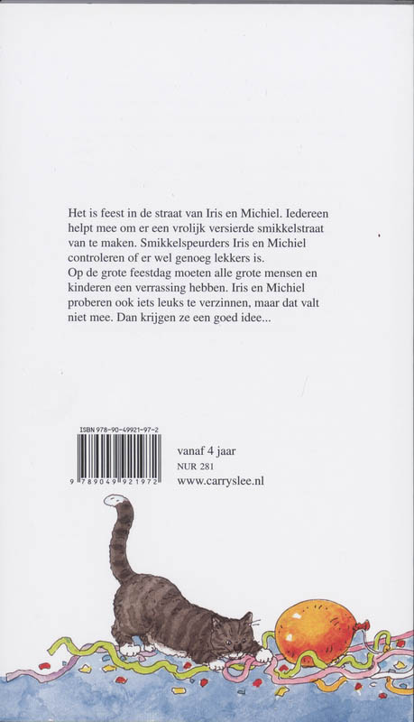 Achterkant van Feestkriebels