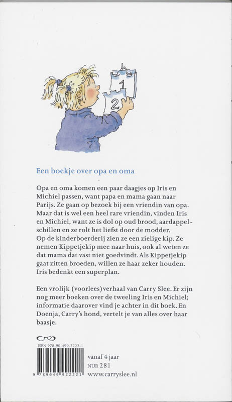 Achterkant van Opa en oma komen logeren