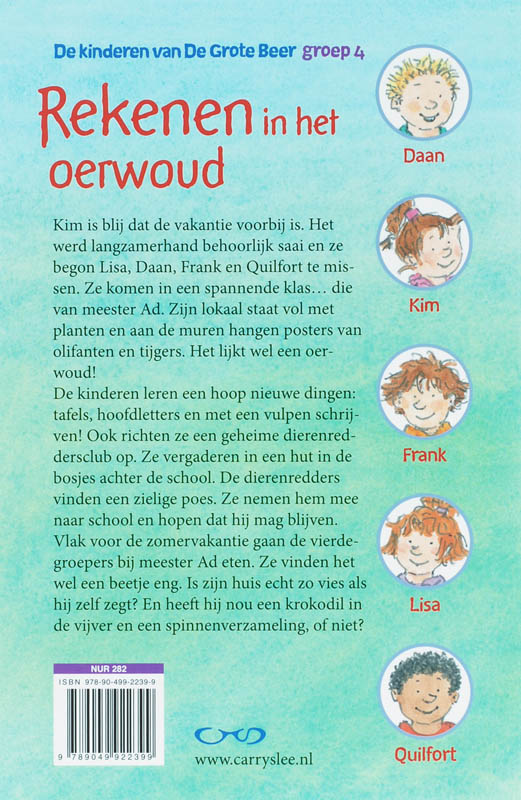 Achterkant van Rekenen in het oerwoud