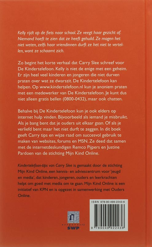 Achterkant van Kindertelefoon-tips van Carry Slee