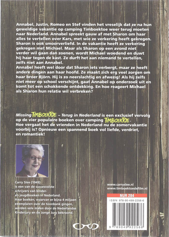 Achterkant van Missing Timboektoe