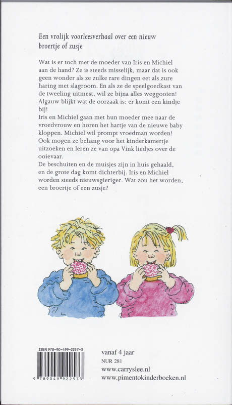 Achterkant van Hallo baby