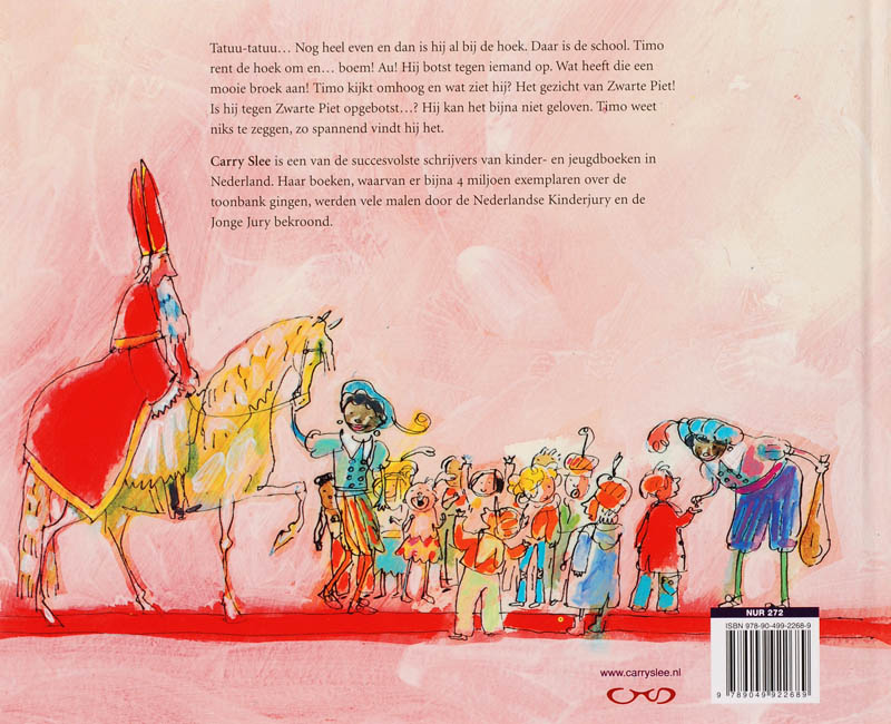 Achterkant van Botsing met Zwarte Piet