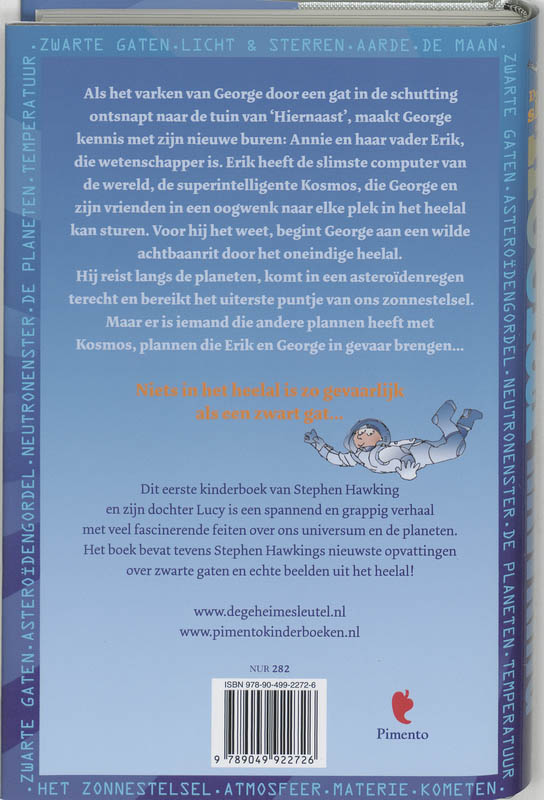 Achterkant van De geheime sleutel naar het heelal