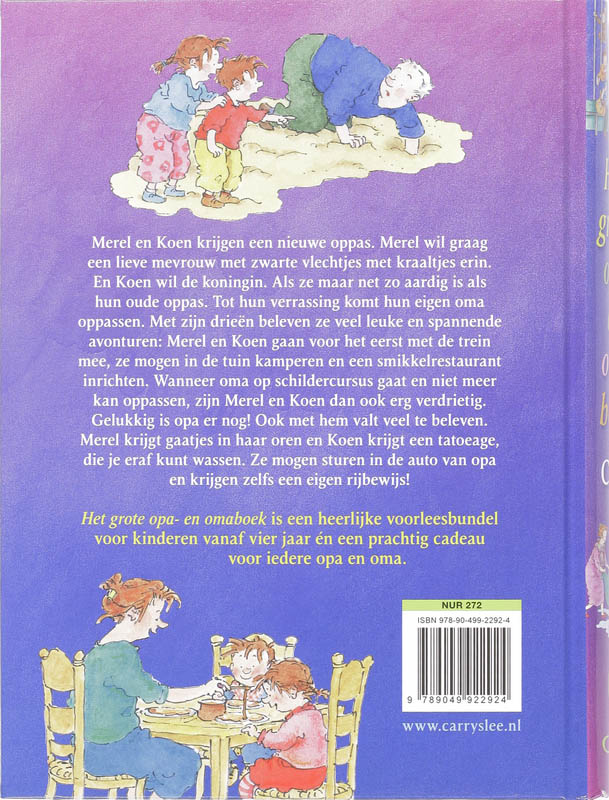 Achterkant van Het grote opa en oma boek