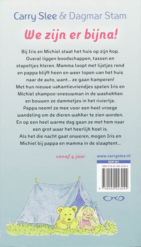 Achterkant van We zijn er bijna!