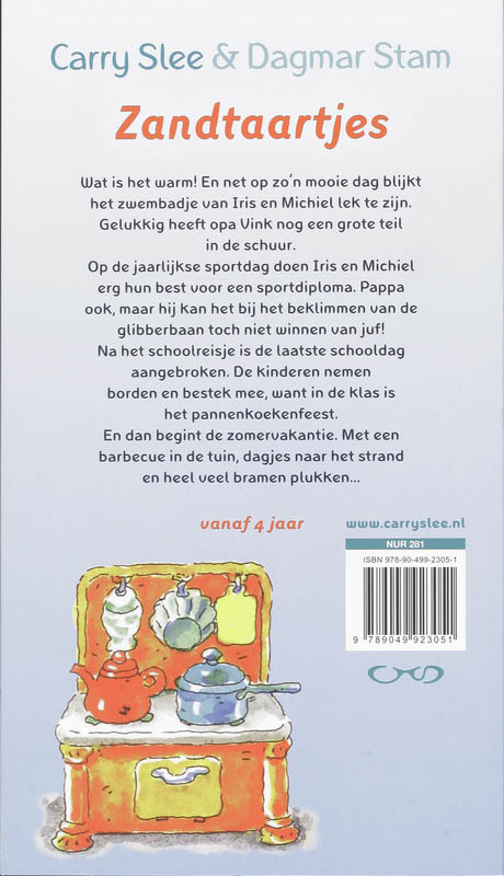 Achterkant van Zandtaartjes