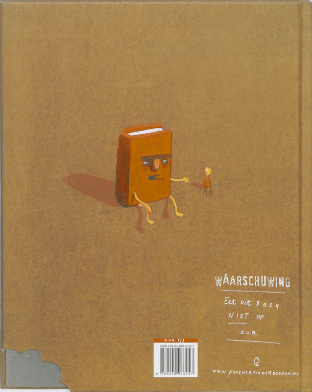 Achterkant van De ongelooflijk bijzondere boekeneter