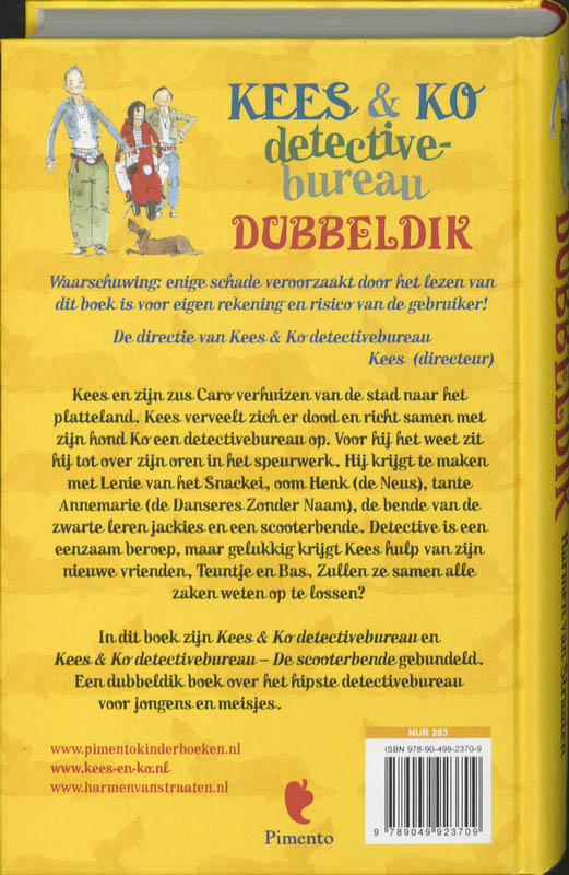Achterkant van Kees & Ko detectivebureau dubbeldik