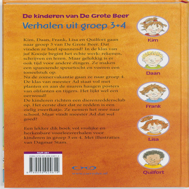 Achterkant van Verhalen uit groep 3 + 4