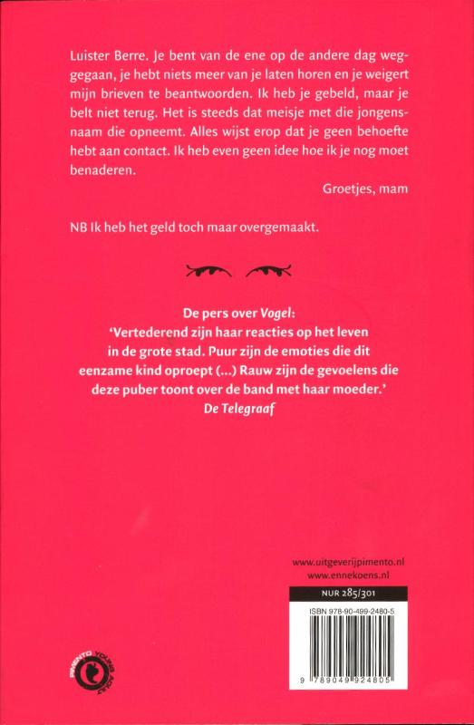 Achterkant van Vogel