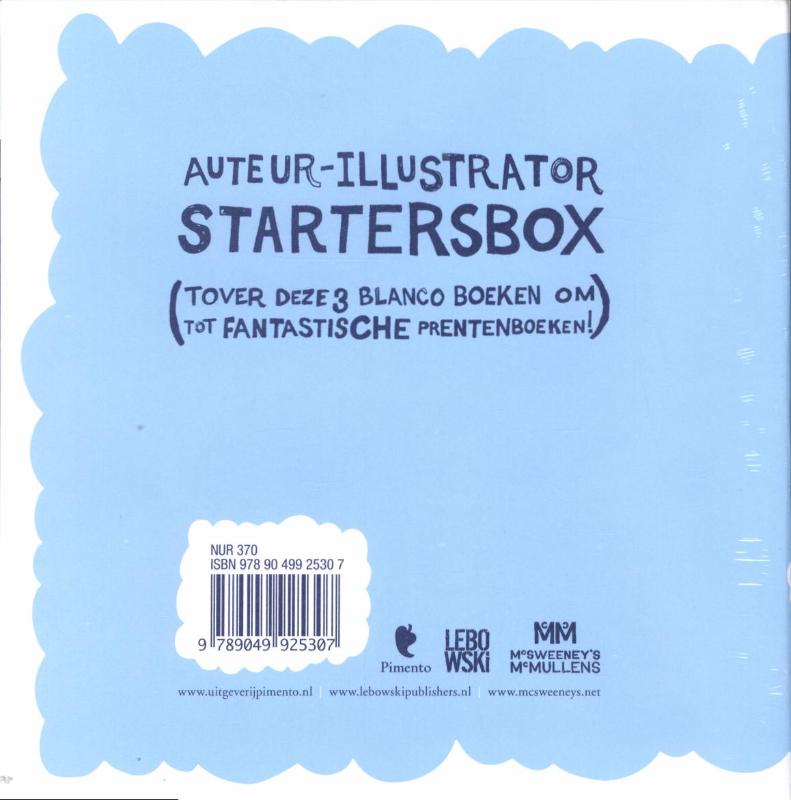 Achterkant van Auteur-illustrator startersbox