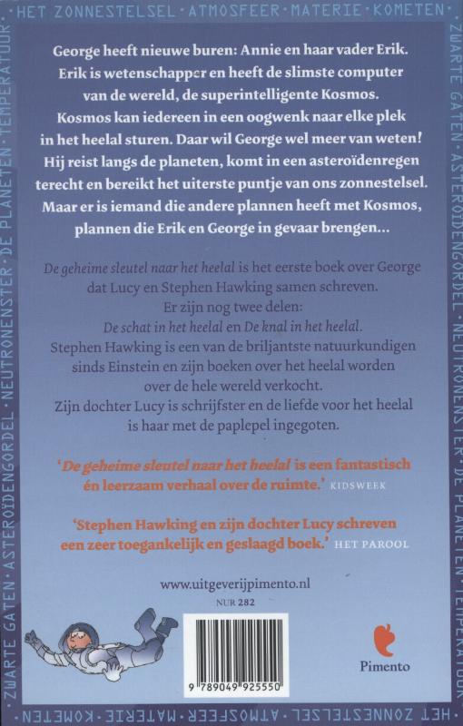 Achterkant van De geheime sleutel naar het heelal