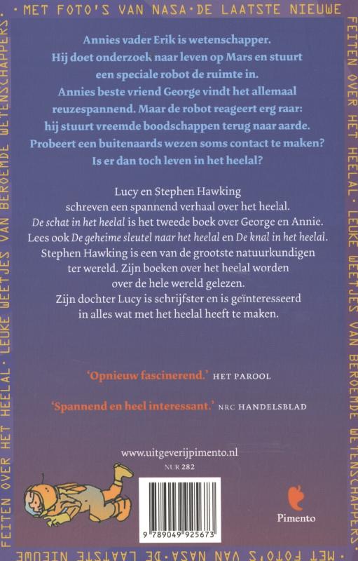 Achterkant van De schat in het heelal
