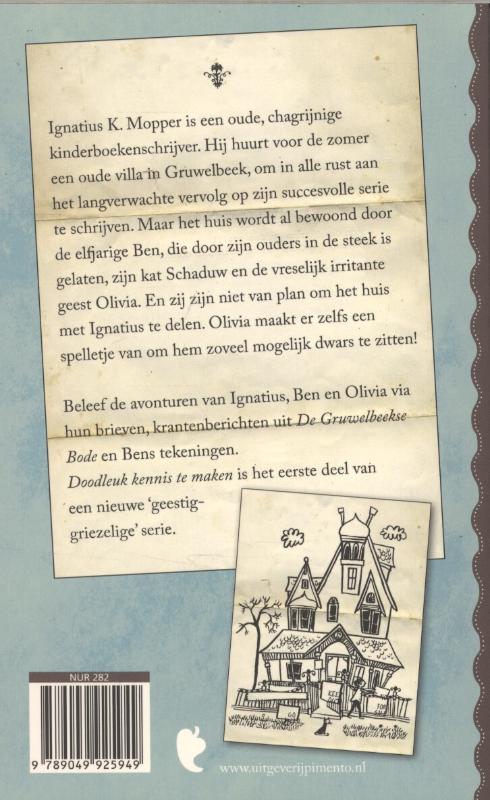 Achterkant van Doodleuk kennis te maken