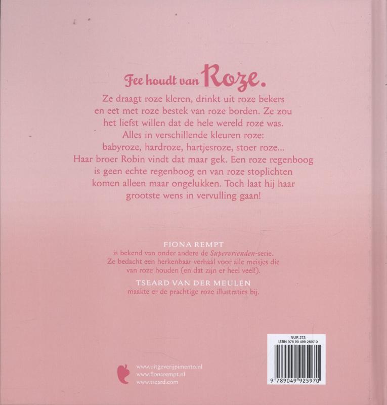 Achterkant van Roze