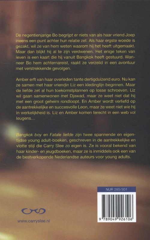 Achterkant van Fatale liefde & Bankkok boy