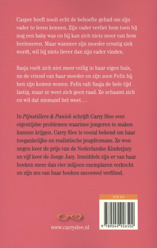 Achterkant van Pijnstillers en paniek