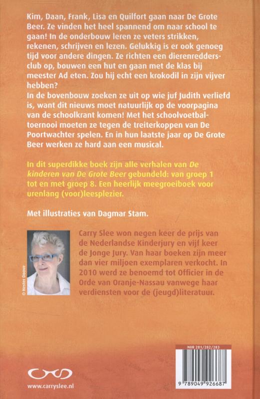 Achterkant van groep 1 t/m 8