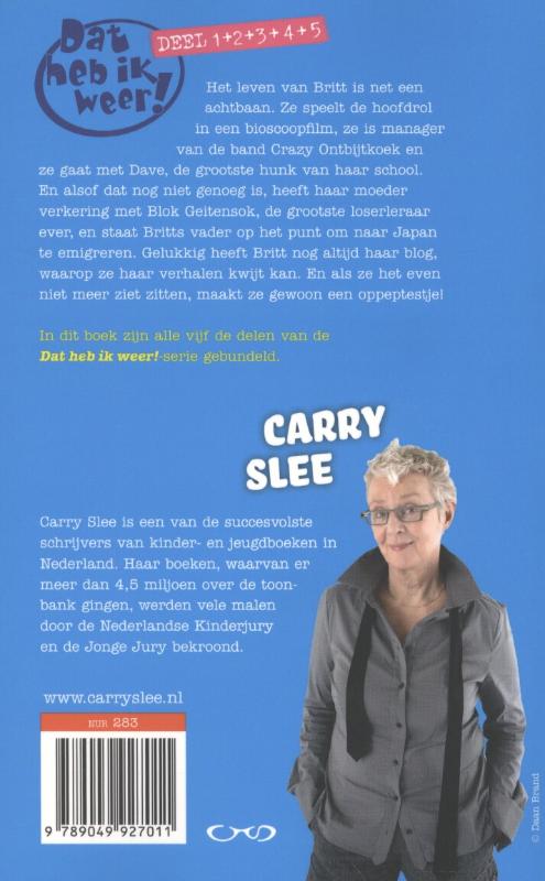 Achterkant van 1 t/m 5
