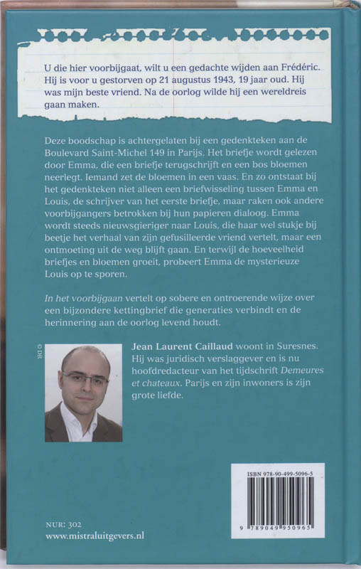 Achterkant van In het voorbijgaan