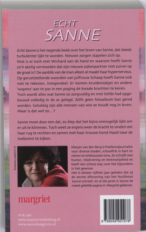 Achterkant van Echt Sanne