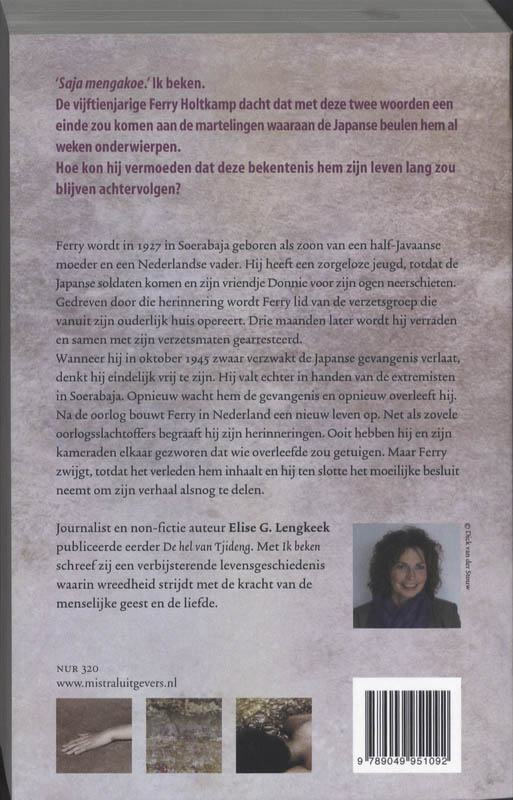 Achterkant van Ik beken