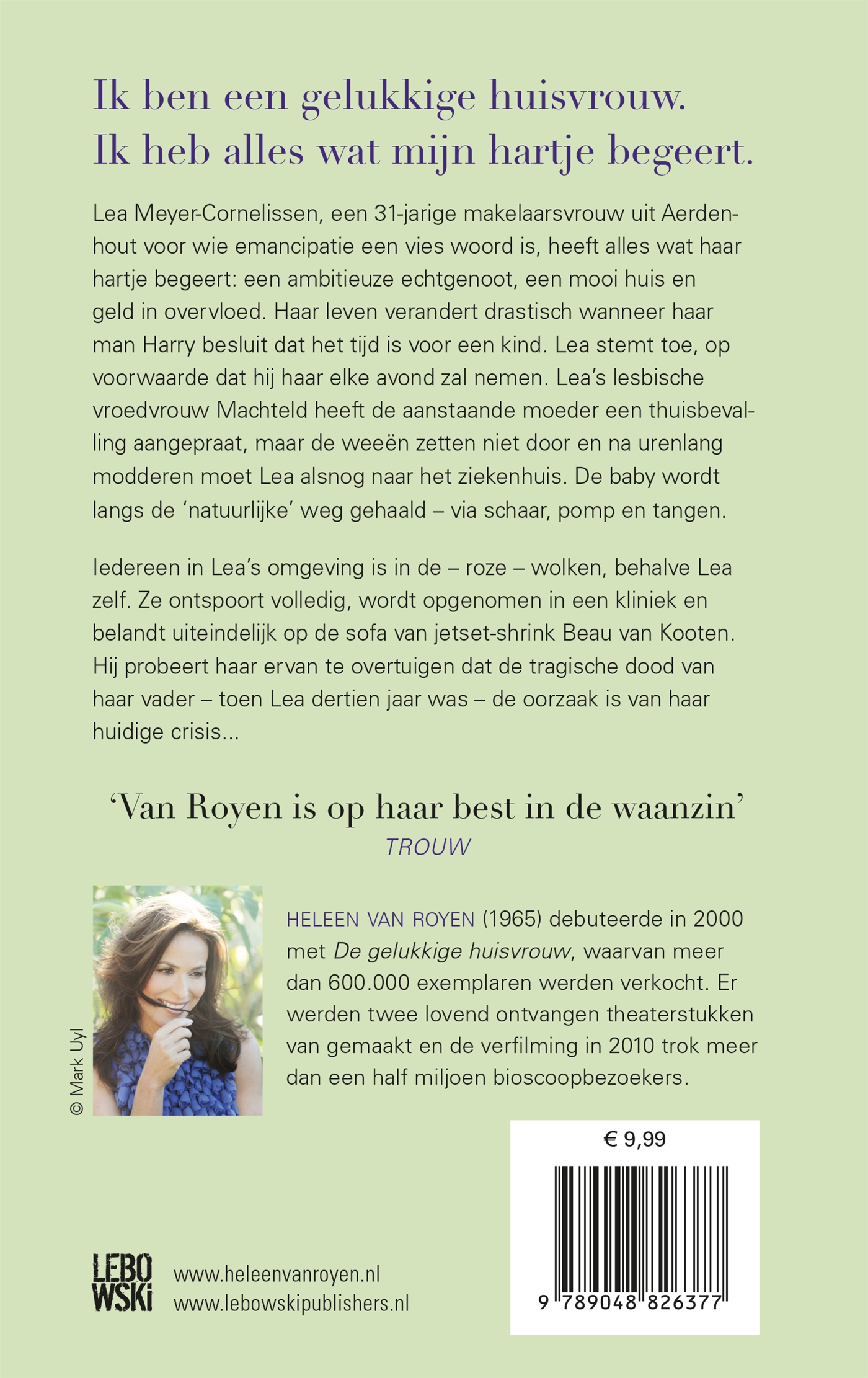 Achterkant van De gelukkige huisvrouw