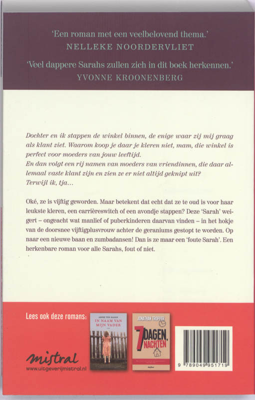 Achterkant van Foute Sarahs