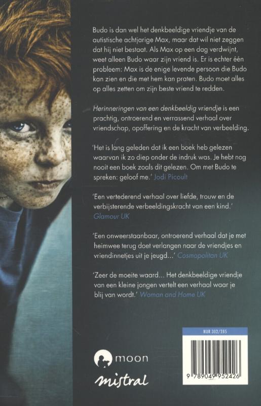 Achterkant van Herinneringen van een denkbeeldig vriendje