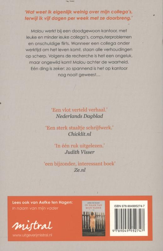 Achterkant van Tijdens kantooruren
