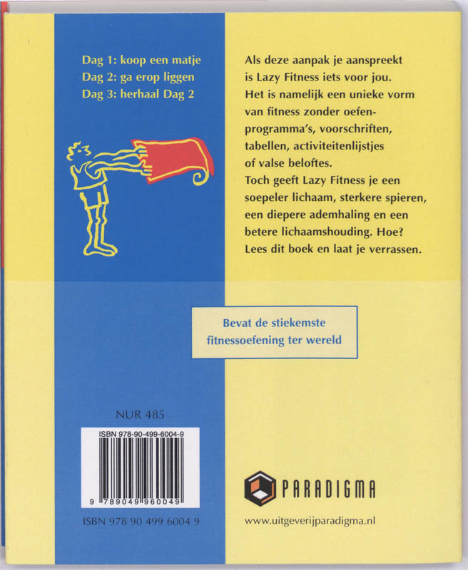 Achterkant van Lazy Fitness