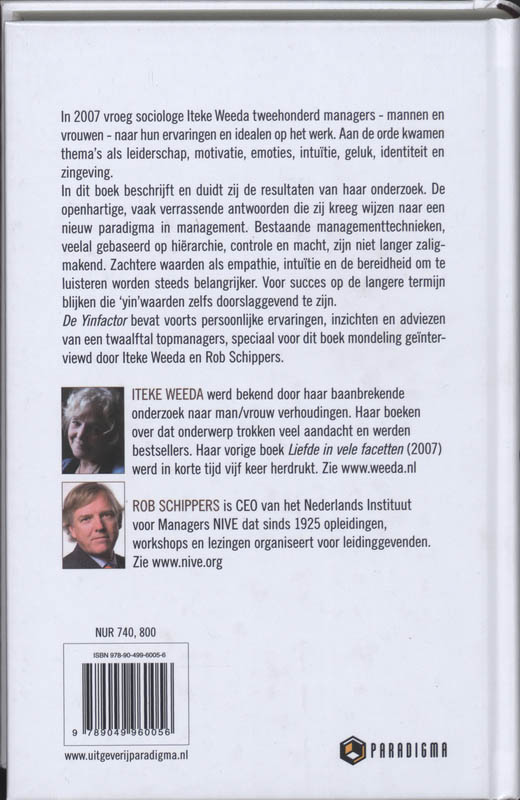 Achterkant van De Yinfactor