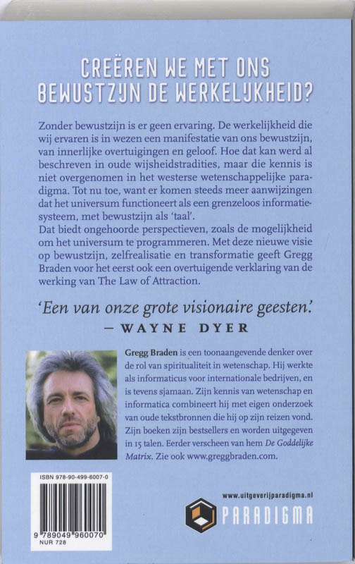 Achterkant van Grenzeloos bewustzijn