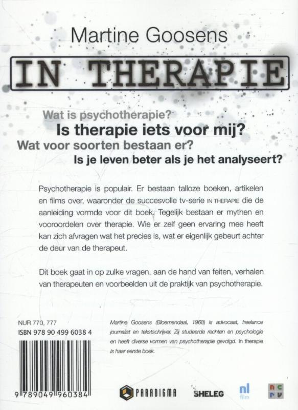 Achterkant van In therapie