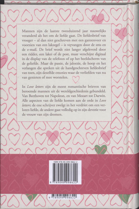 Achterkant van Love letters