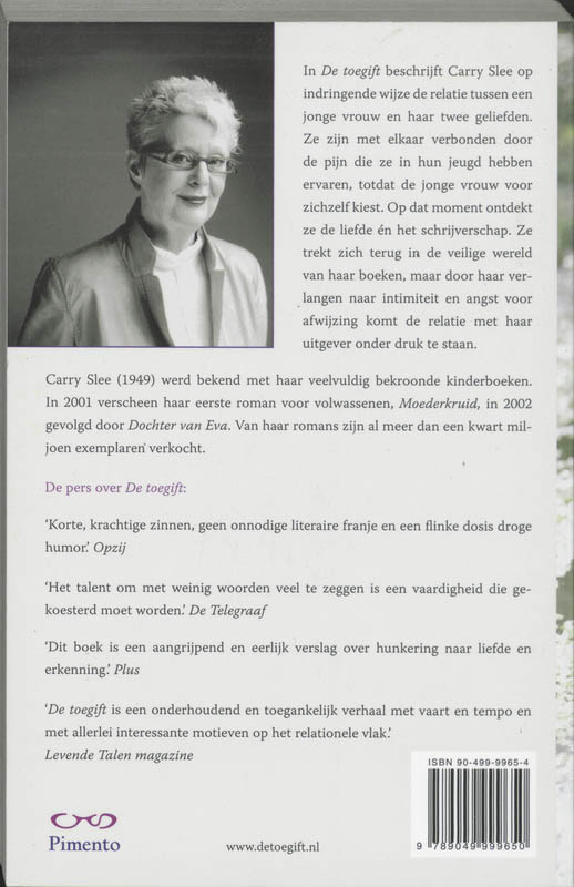Achterkant van De toegift