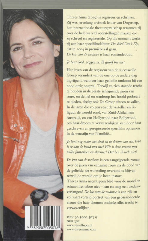 Achterkant van De kus van de weduwe
