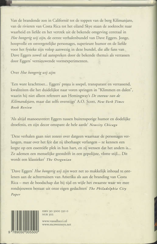 Achterkant van Hoe hongerig wij zijn