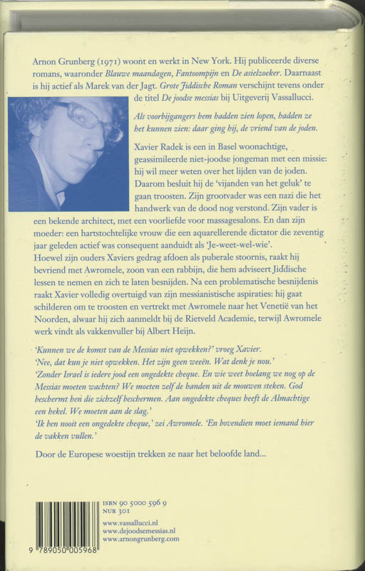 Achterkant van Grote Jiddische Roman