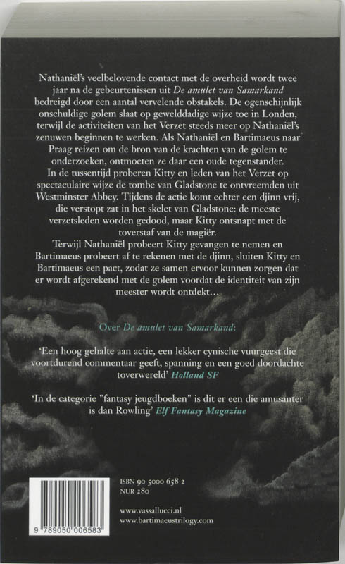Achterkant van 2 Het oog van de golem