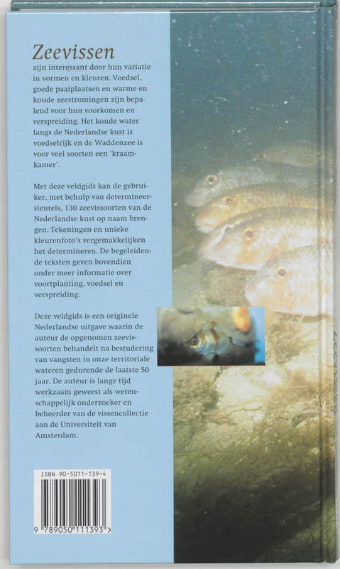 Achterkant van Veldgids zeevissen